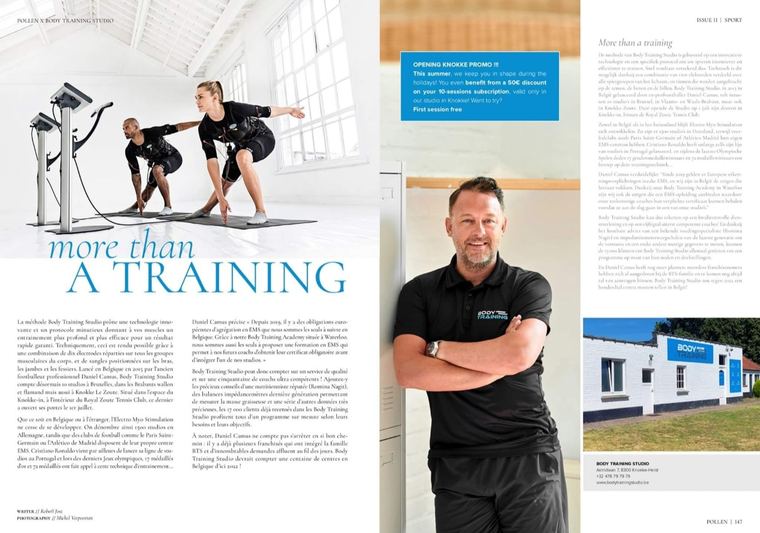 Reportage du magazine Pollen sur Body Training Studio