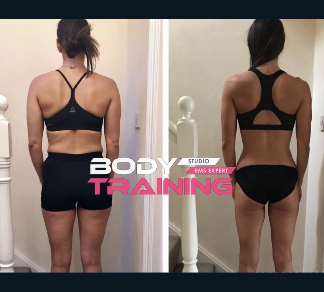 Cliente Body Training Studio, avant et après